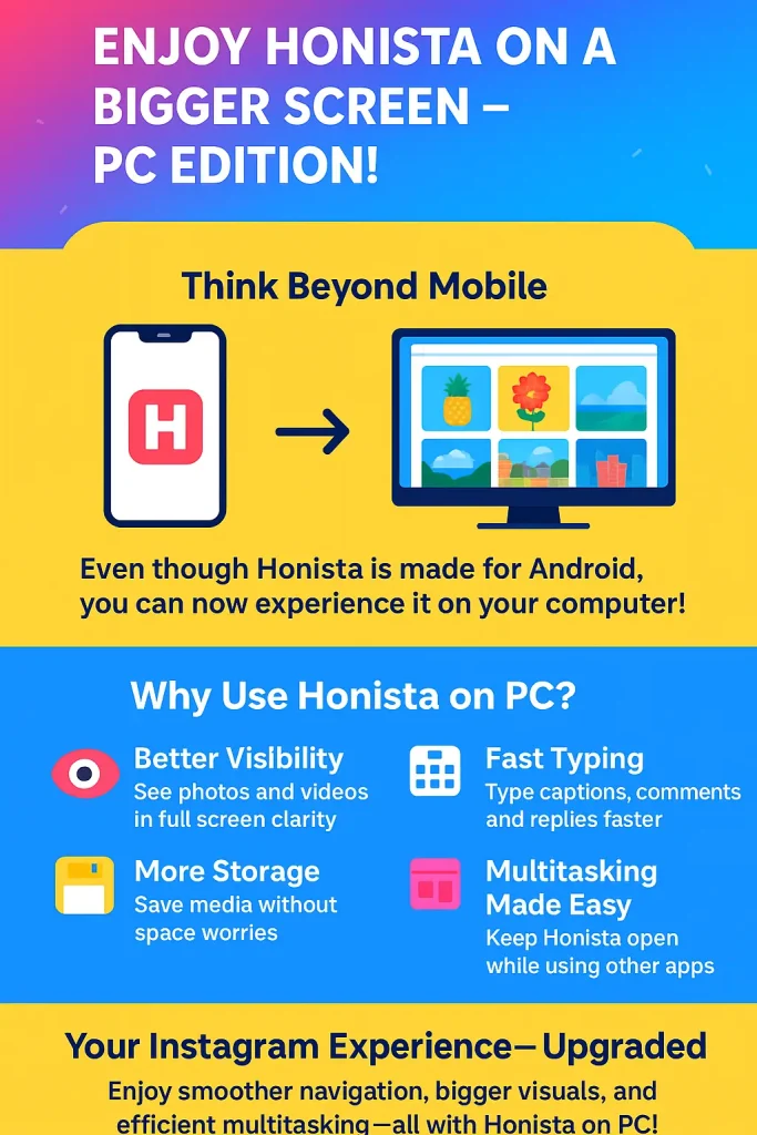 Instagram with better visibility, fast typing